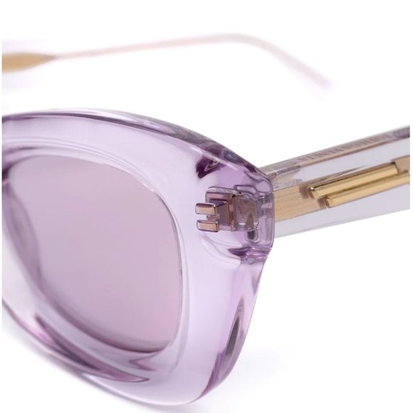BNIB Bottega Veneta transparent rectangle frame sunglasses - Picture 11 of 11